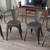 Chairs, Metal Stackable Indoor/Outdoor Set (4) 2 thumbnail