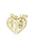 Ladies 14k Yellow Gold Break Apart Heart w/ Cross / Mary Pendants w/ CZ Stones 1 3 thumbnail