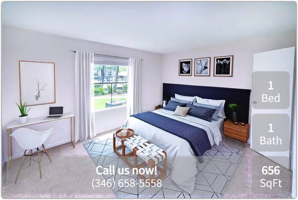 1 Bed, 1 Bath. Great access to public transportation! We're nearby! 1