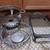 NOS Anchor ovenware pyrex chafing dish silver footed food warmer stand 12 thumbnail