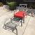 Patio Lounge Chair with New Cushion and Ottoman 2 thumbnail