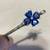 Lab created 4 heart blue pendant 5 thumbnail