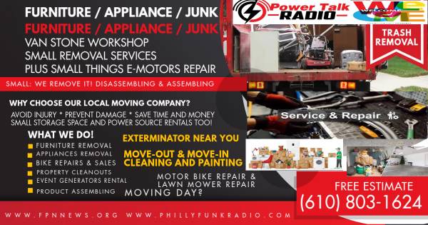 SMALL MOVING THINGS SERVICES / E-MOTOR THINGS REPAIR / PAINTING PHILLY 1