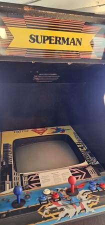 DC Superman Taito Full Size Vintage Arcade Video Game 1987 Working Rec 1