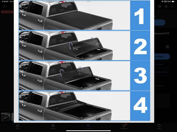 Toyota Tacoma 6ft Tri fold soft 1