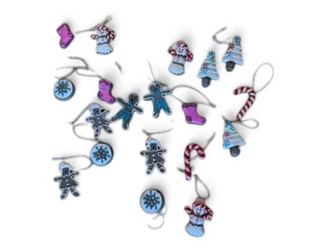 Target 19pc Glittered Gingerbread Christmas Ornament Set for Miniature 1