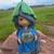 SOLAR GNOME GIRL!! Magic crystal all glows!! New! Fairy gardens! Porch 1 thumbnail