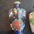Chinese Cloisonne Brass Carved Vases 2pc 2 thumbnail