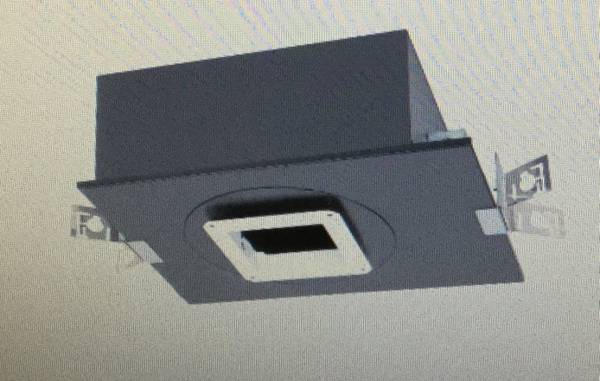New Construction Housing for Square 4.5” invisible trim 1