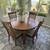 5 Pc Solid Oak Dining Table Set 1 thumbnail