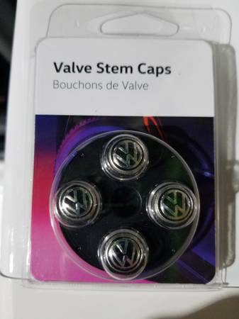 OEM VW Brass Valve Stem Caps 1