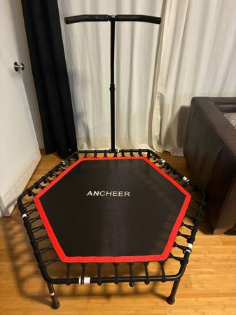 ANCHEER Trampoline  Indoor Sports & Outdoor Games 56" 220LBS capacity 1