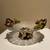 Decorative Glass Fruit Bowl Centerpiece 7”H X 15”L 6 thumbnail