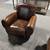 Restoration Hardware 1940’s French Mustache Leather Chair 1 thumbnail