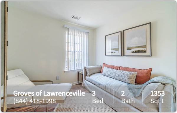 $1,669 / 3br - 1353ft2 - Make yourself at home in comfort and style! 3 Bed / 2 Bath 1353 SqFt (Lawrenceville)63964398460035122