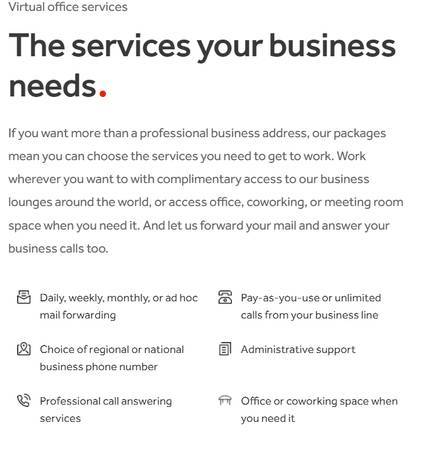 Virtual Business Address @ Regus With Historic Low Prices Ending Soon! 1