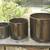 Set of Large, Medium & Small black cylinder Gainey ceramic pottery 1 thumbnail