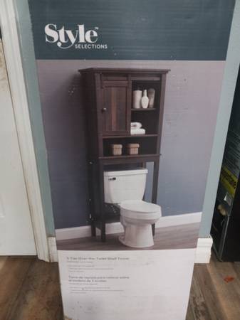 Style Selections 3 Tier Over the Toilet Shelf Tower 1