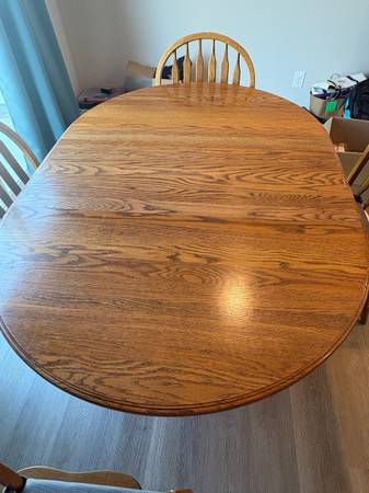 Beautiful DINING TABLE + 4 CHAIRS for sale- Want it gone today! 1