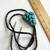 VTG Signed Navajo Handmade 9 Turquoise Stones Sterling Silver Bolo Tie 5 thumbnail