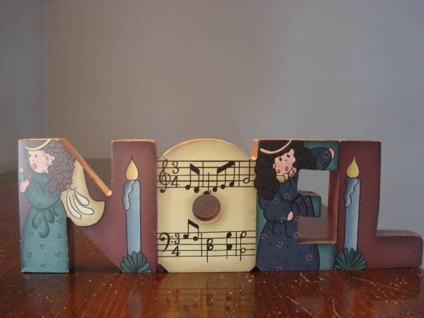 Christmas NOEL Wooden Block Letters Display 1
