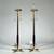 (2pc) Pair Tall MCM Style Brass Table Lamps 8 thumbnail