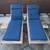 2 WOOD LOUNGE CHAIRS CHAIR CHAISE ROLLING WHEELS FREE DELIVERY CUSHION 3 thumbnail