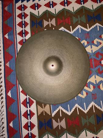 Vintage 60's 22" Zildjian A ride cymbal, 3214g w/ video demo 1