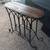 Slim Side Table or Plant Stand or FireLog Holder - Cast Iron & Wood 2 thumbnail