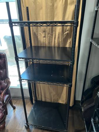 InterMetro Rolling 4-Shelf Tower Furniture 1