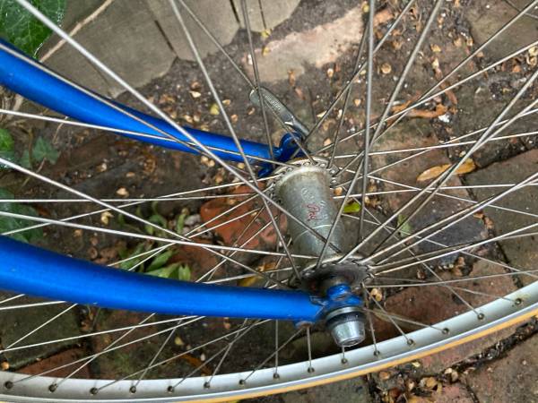 vintage tandem wheelset phil wood weinmann concave wheels 27" 1