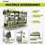 NEW Power Tool Organizer, 8 Drill Holder Wall Mount 5 thumbnail