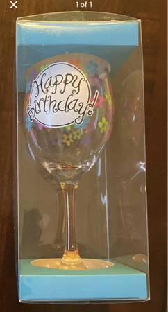 Happy Birthday Wine Glass 1