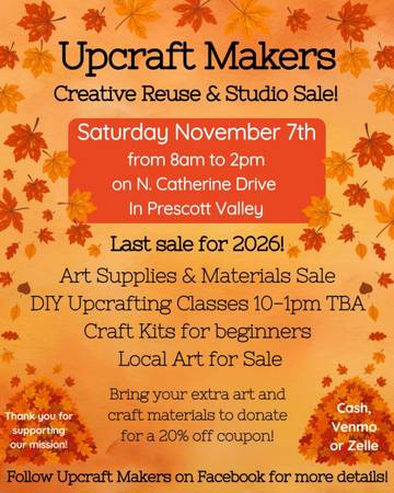 Creative Reuse and Studio Sale LAST one for 2026! 1