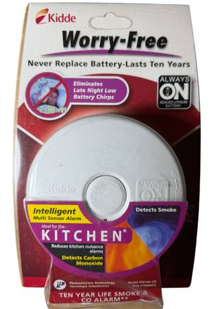 Kidde Kitchen Photoelectric Smoke and Carbon Monoxide Alarm NEW 1