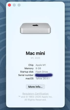 Mac Mini M1 Base Model 1