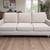 Flexsteel Lawrence Anqitue Beige 3-Seat Couch w/ Sloped Track Armrests 1 thumbnail