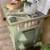 Large Hand-painted Nightstand Side Table with Drawer and Shelves 4 thumbnail