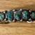 VINTAGE Detailed Turquoise SILVER Bracelet 2 thumbnail