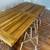 Wood Dining table with chairs 4 thumbnail