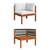 vidaXL Garden Lounge Set Cream white Solid acacia wood Large Modular.! 5 thumbnail