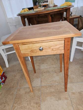 Shaker cherry bedside table 1