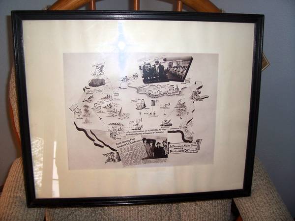 LeTourneau Flying Circus / Earthmoving Tour Map 1