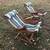 Vintage Pair of Hand Crafted Classic Folding Deck Chairs 1 thumbnail