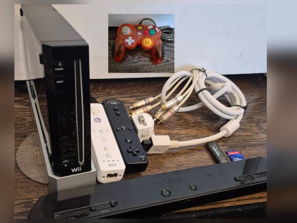 Nintendo Wii +20 games component cable wireless sensor controllers 1