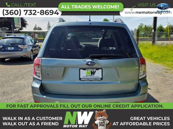 2009 Subaru Forester X Sport Utility 4D SUV a un VALOR EXCEPCIONAL - $6,995 (7160 Guide Meridian Rd., Lynden, WA 98264)63617924514689124
