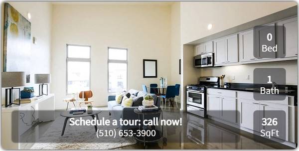 $1,678 / 326ft2 - Best spot in Emeryville! Studio. Book a visit! (Emeryville)63668061548289120
