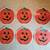 Set of 6 Vintage Halloween Pumpkin Vinyl Placemats / Wall Decor 1 thumbnail