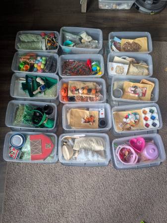 Sensory bins 1