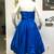Vintage 1950's Royal Blue Taffeta Strapless "Bubble" Party Dress - S-M 7 thumbnail